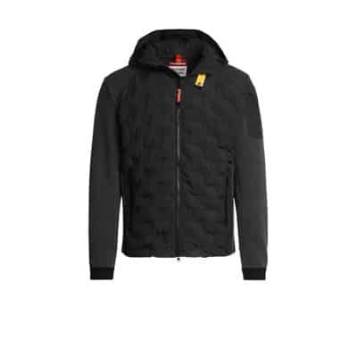 Zwarte Benji Jas met Iconische Details Parajumpers , Black , Heren