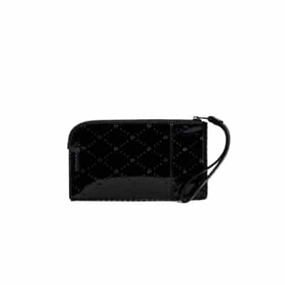 Zwarte Clutch Tas met telefoonhoesje en iconisch vleugelontwerp Zadig & Voltaire , Black , Unisex