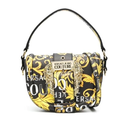 Zwarte Couture Tas Versace Jeans Couture , Multicolor , Dames