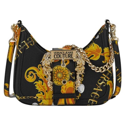 Zwarte Couture Tas Versace Jeans Couture , Multicolor , Dames