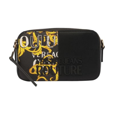 Zwarte Couture Tas Versace Jeans Couture , Multicolor , Dames