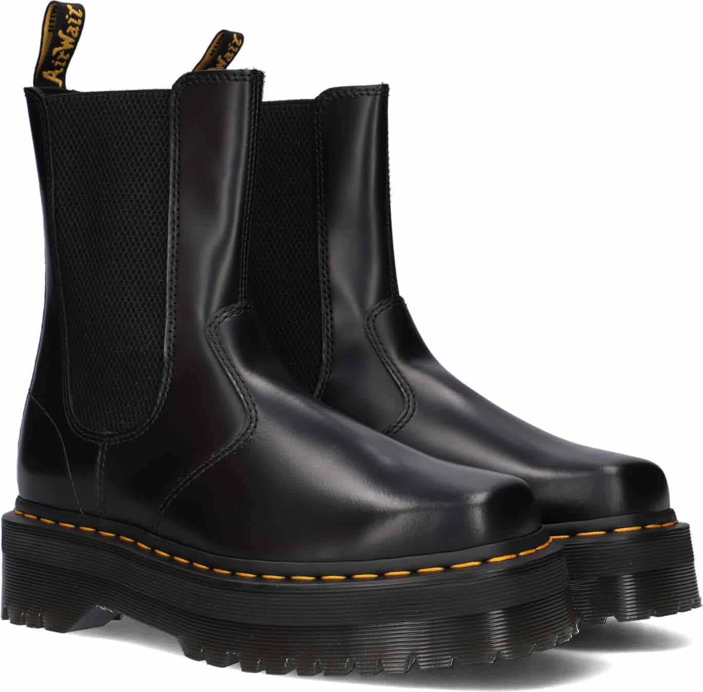 Zwarte Dr Martens Chelsea Boots 2976 Hi Quad Squared