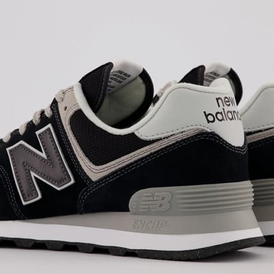 Zwarte Fleece Sneaker New Balance , Black , Heren