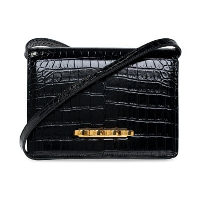 Zwarte Four Ring Crossbody Tas Alexander McQueen , Black , Dames