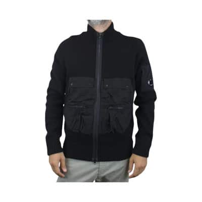 Zwarte Gebreide Jas - CP Company C.p. Company , Black , Heren