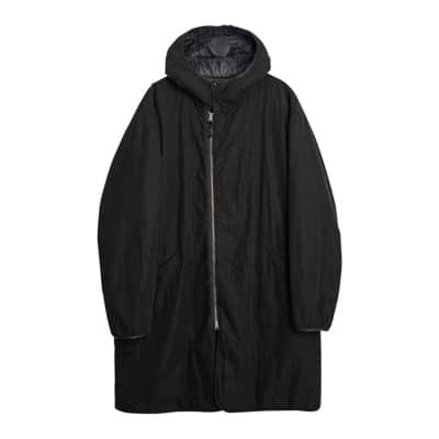 Zwarte Gewatteerde Parka Jas voor Heren Stone Island , Black , Heren