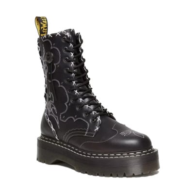 Zwarte Jadon Hi Strap Dr. Martens , Black , Dames