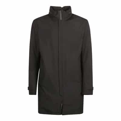 Zwarte Jas Herno , Black , Heren