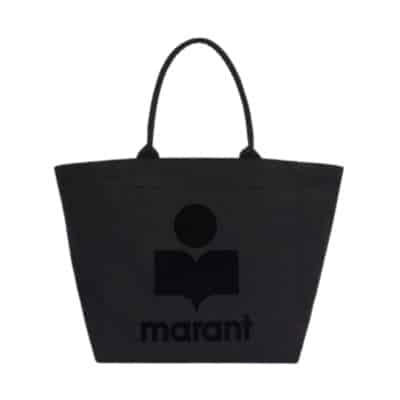 Zwarte Katoenen Tote Tas Isabel Marant , Black , Dames