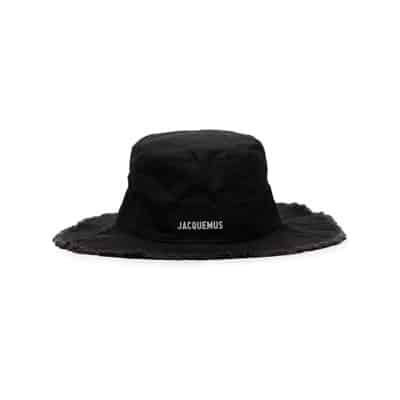 Zwarte Le Bob Artichaut Bucket Hoed Jacquemus , Black , Heren