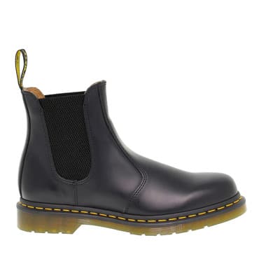 Zwarte Leren Enkellaars voor Heren Dr. Martens , Black , Heren