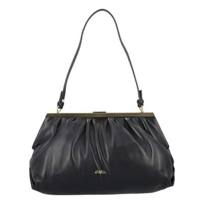 Zwarte Leren Leyden Tas Isabel Marant , Black , Dames