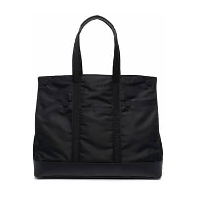 Zwarte Logo-Geborduurde Tote Tas Alexander McQueen , Black , Heren