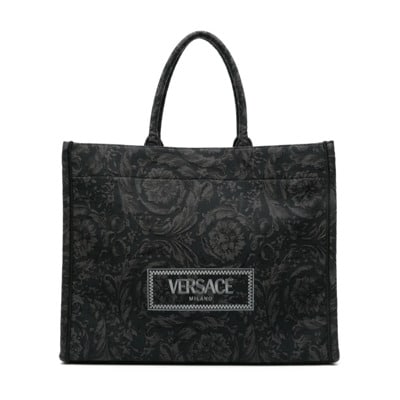 Zwarte Oro Tassen Versace , Black , Heren