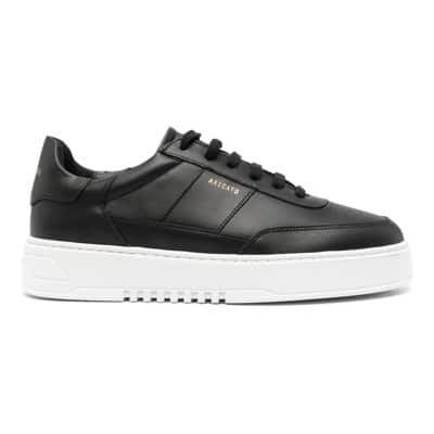 Zwarte Platte Schoenen Minimalistische Stijl Axel Arigato , Black , Heren