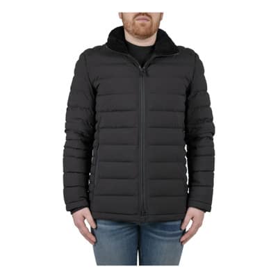 Zwarte Silverthorn Jas met Sherpa Kraag Moose Knuckles , Black , Heren