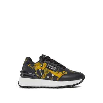 Zwarte Sneakers voor Dames Versace Jeans Couture , Black , Dames