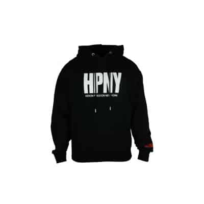 Zwarte katoenen hoodie met HPNY-logo Heron Preston , Black , Heren