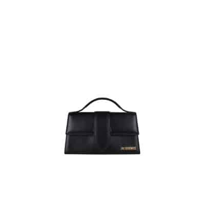 Zwarte leren Grand Bambino tas Jacquemus , Black , Dames