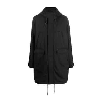 Zwarte parka jas met capuchon Moose Knuckles , Black , Heren