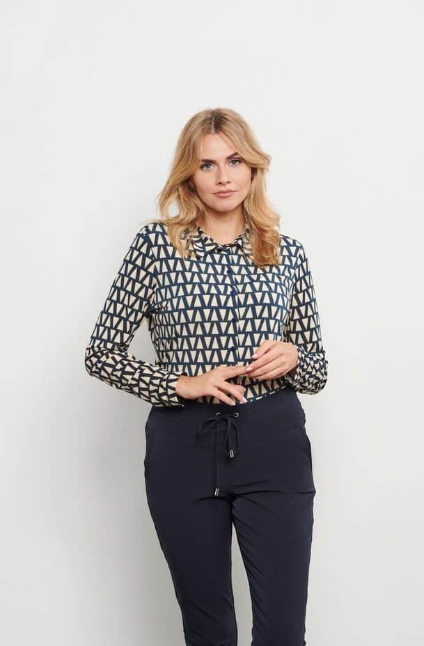 &Co Woman Blouse lotte triangle denim