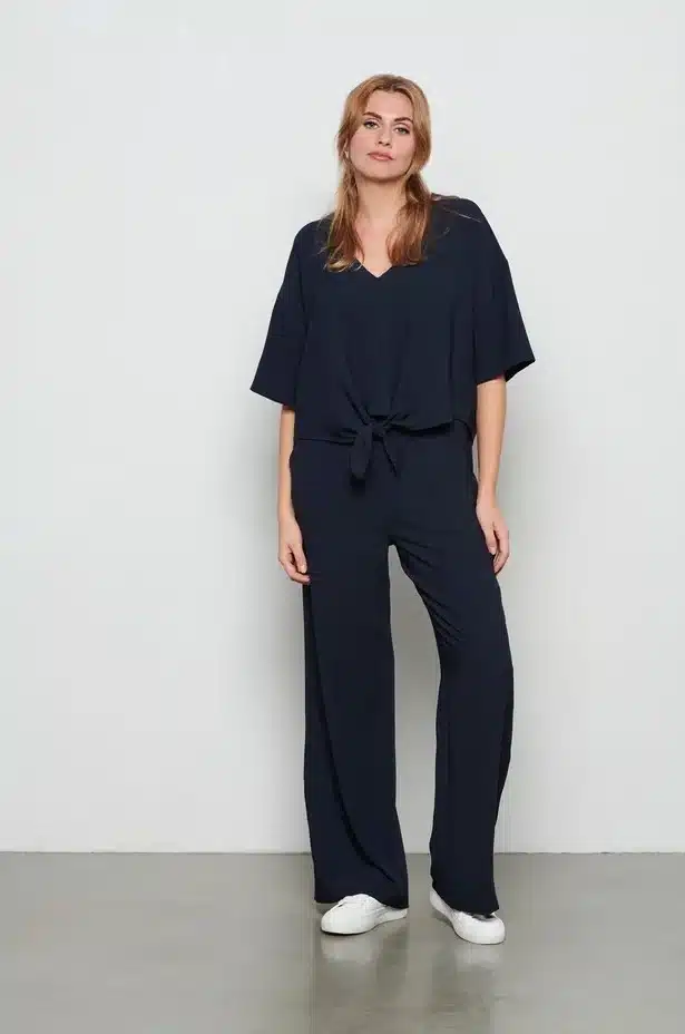 &Co Woman Broek julie navy