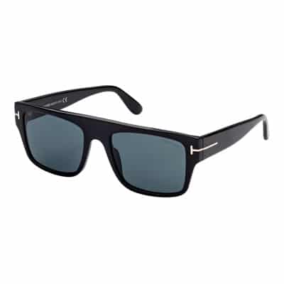 Dunning-02 Zonnebril, Glanzend Zwart/Blauw Tom Ford , Black , Heren