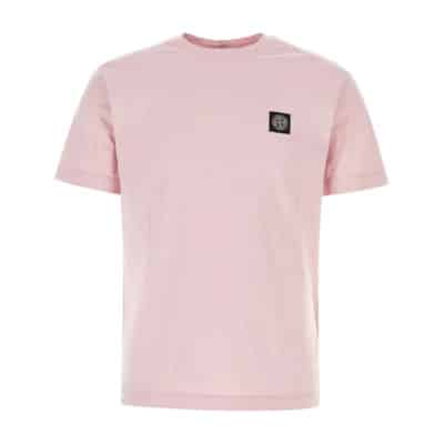 Klassiek T-Shirt Stone Island , Pink , Heren