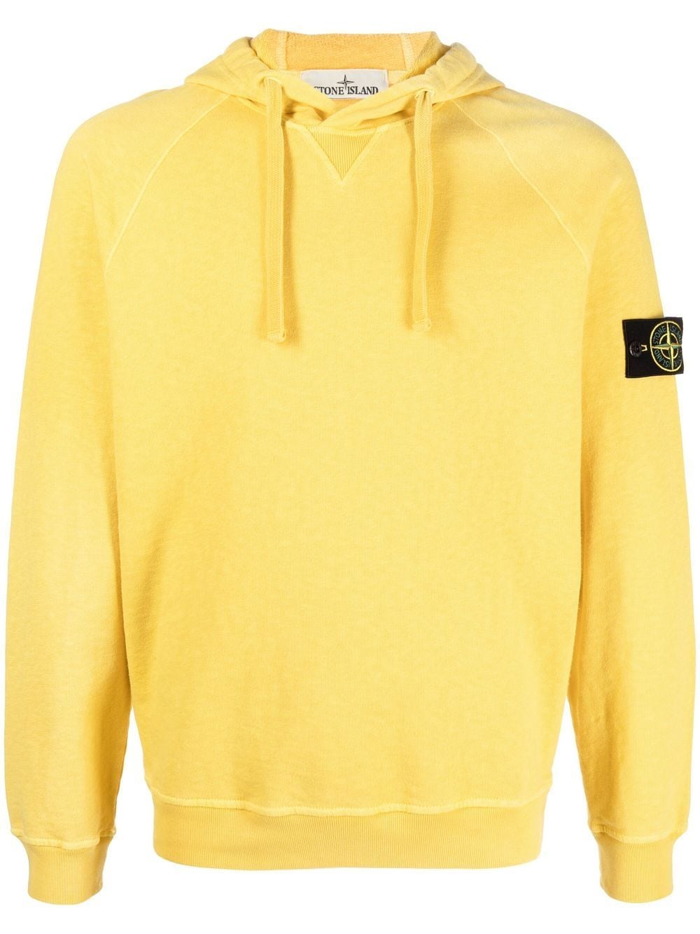 Stone Island Hoodie met patch - Geel