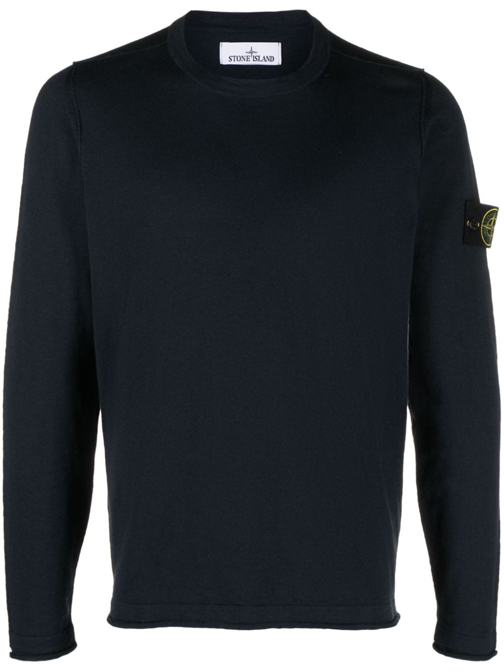 Stone Island Trui met Compass-logopatch - Blauw