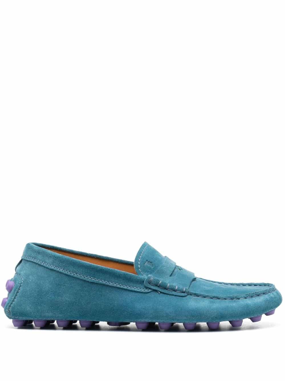 Tod's Gommino suède loafers - Blauw