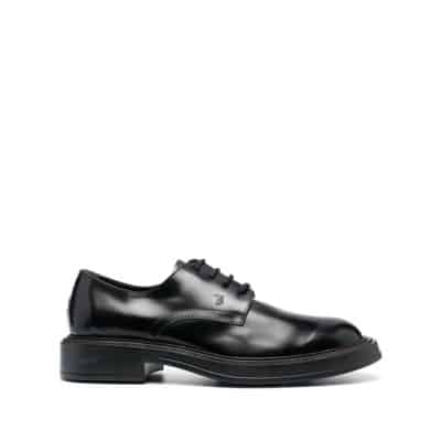 Zwarte Derby Schoen Tod's , Black , Heren