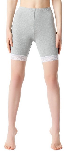 Bellivalini Leggings Damen Shorts aus Viskose BLV50-216 (1-tlg) mit Spitze