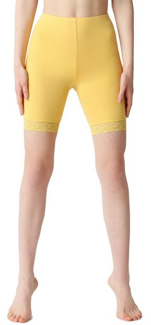 Bellivalini Leggings Damen Shorts aus Viskose BLV50-216 (1-tlg) mit Spitze