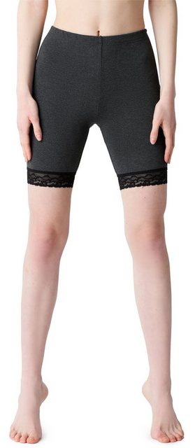 Bellivalini Leggings Damen Shorts aus Viskose BLV50-216 (1-tlg) mit Spitze