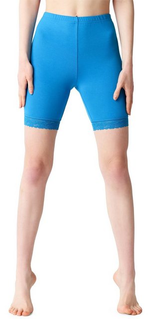 Bellivalini Leggings Damen Shorts aus Viskose BLV50-216 (1-tlg) mit Spitze