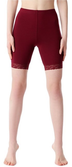 Bellivalini Leggings Damen Shorts aus Viskose BLV50-216 (1-tlg) mit Spitze