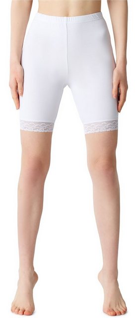 Bellivalini Leggings Damen Shorts aus Viskose BLV50-216 (1-tlg) mit Spitze