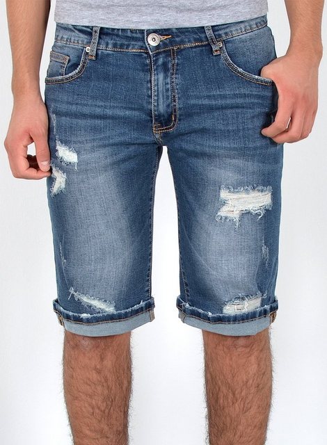 ESRA Jeansshorts Herren Sommerhose Jeans Shorts Herren Jeans-Shorts Stretch kurze Hose Jeans-Shorts Herren kurze Jeans Herren Sommer Hose Jeans Shorts