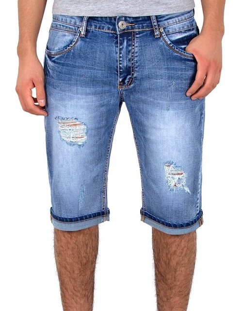 ESRA Jeansshorts Herren Sommerhose Jeans Shorts Herren Jeans-Shorts Stretch kurze Hose Jeans-Shorts Herren kurze Jeans Herren Sommer Hose Jeans Shorts