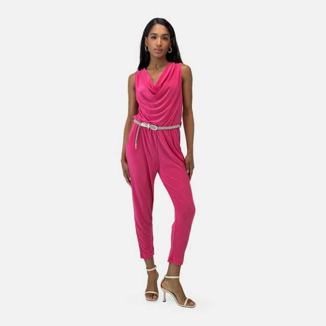 Elara Jumpsuit Elara Damen Jumpsuit mit Gürtel (1-tlg)