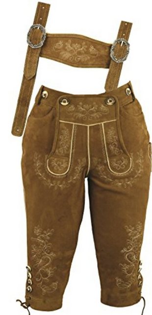 Fuente Leather Wears Trachtenlederhose Trachtenlederhose Damen Knielang