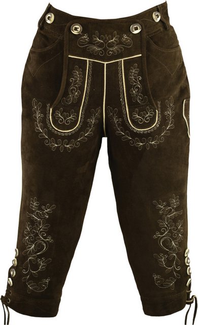 Fuente Leather Wears Trachtenlederhose Trachtenlederhose Damen Knielang