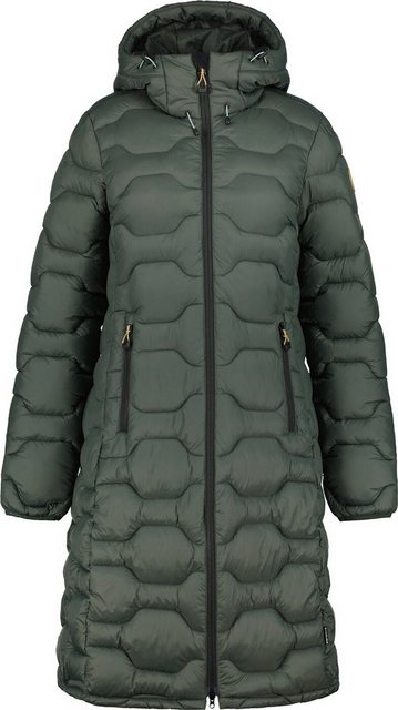 Icepeak Wintermantel ICEPEAK BANDIS Damen Mantel Jacke Winterjacke DUNKEL GRÜN