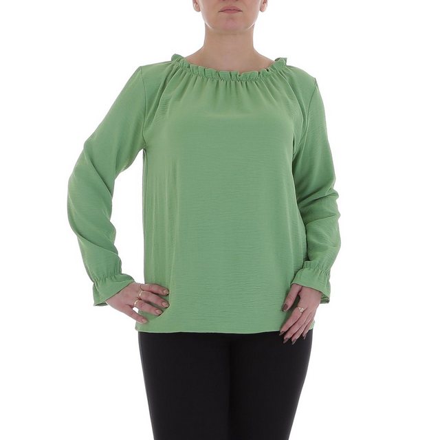 Ital-Design Langarmbluse Damen Elegant (85915872) Bluse in Grün