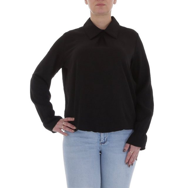 Ital-Design Langarmbluse Damen Elegant (85915897) Bluse in Schwarz