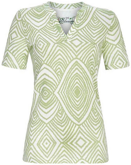 Ringella Pyjamaoberteil Damen Pyjamashirt mit kurzem Arm (1-tlg) Ethno Print