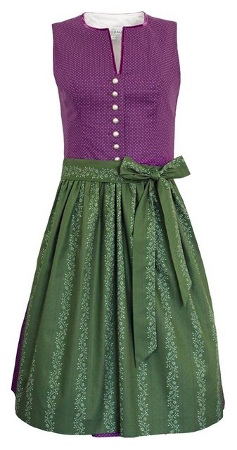 Trachtenmode Hiebaum Dirndl Hiebaum Damen Dirndl 'Maria' -Traditionell, Lila