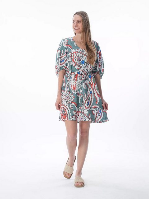 s.Oliver Midikleid mit Print - bedrucktes Midikleid - Sommerkleid - kurzes Kleid