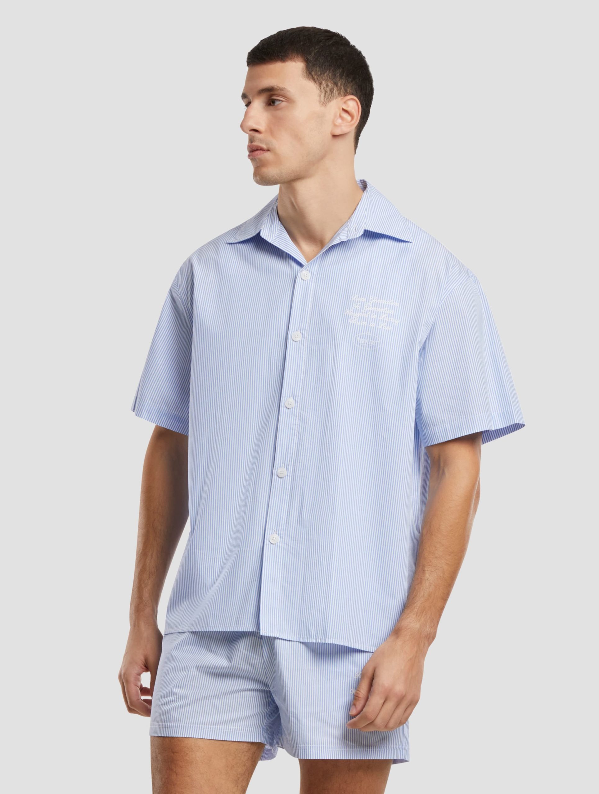 Another Cotton Lab Short Sleeve Hemd